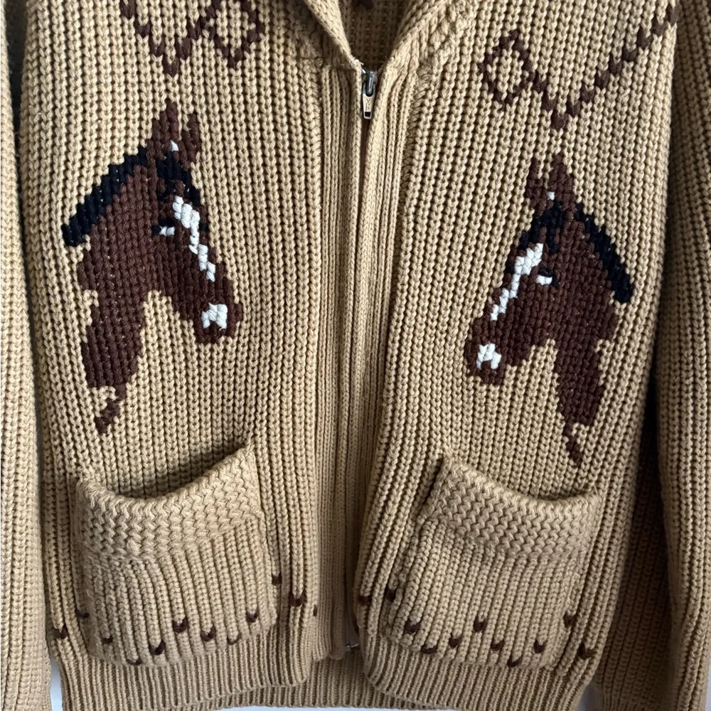 Vintage Anthropologie Cowichan Horse Lodge Cardigan - Picture 6 of 7